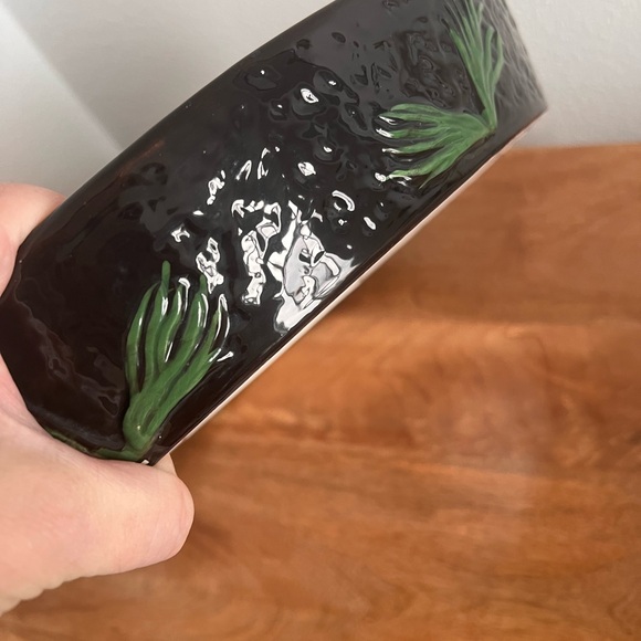 Stoneware Chip and Dip Set Home and Garden Party NORTHWOODS Evergreen Pine Cone - Picture 6 of 9